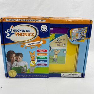 Hooked on Phonics Learn to Read K-1st Grade Education Activity Book Box Set